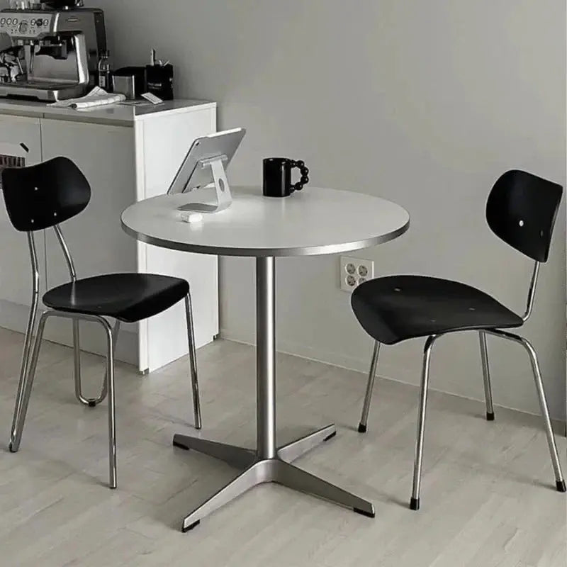 Round Restaurant Dining Table Wall Center Terrace Mini Corner Dining Table Space Saving Designer Mesas De Jantar Salon Furniture Jonine&