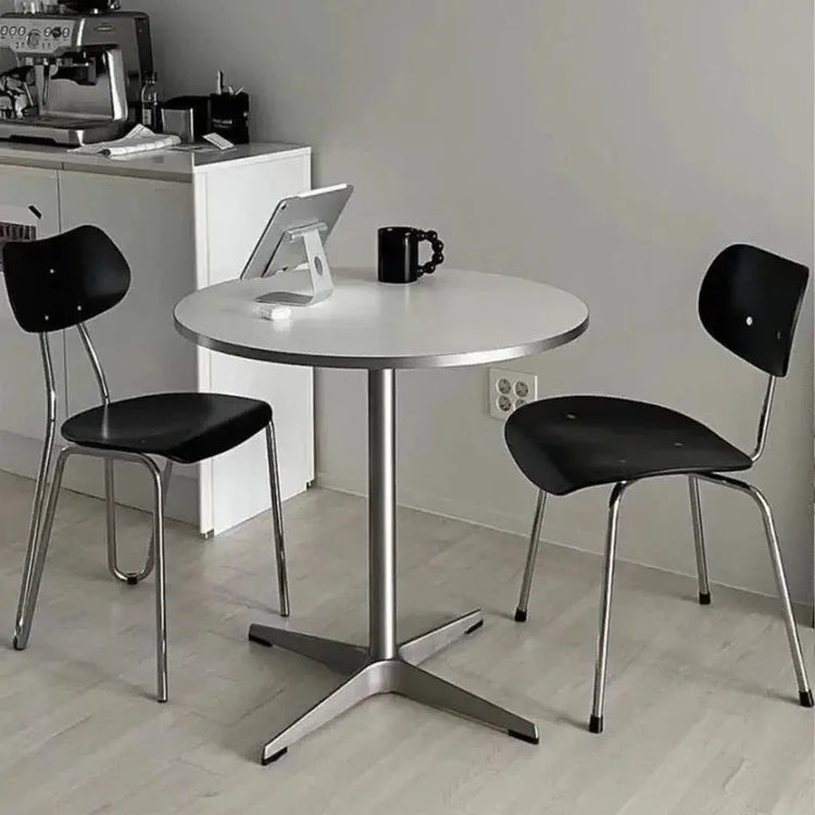 Round Restaurant Dining Table Wall Center Terrace Mini Corner Dining Table Space Saving Designer Mesas De Jantar Salon Furniture Jonine&