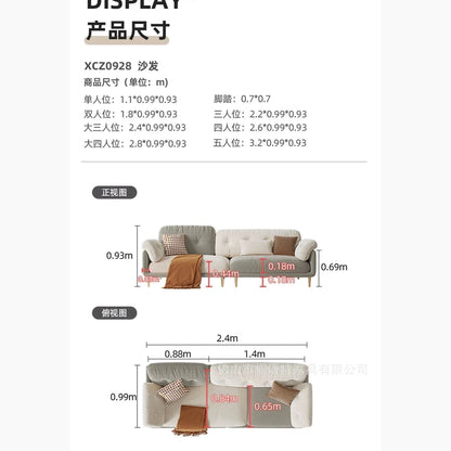 Living Room Small Apartment Light Luxury Modern Simple Cream Color Matching Internet Celebrities Jonine’s Corner