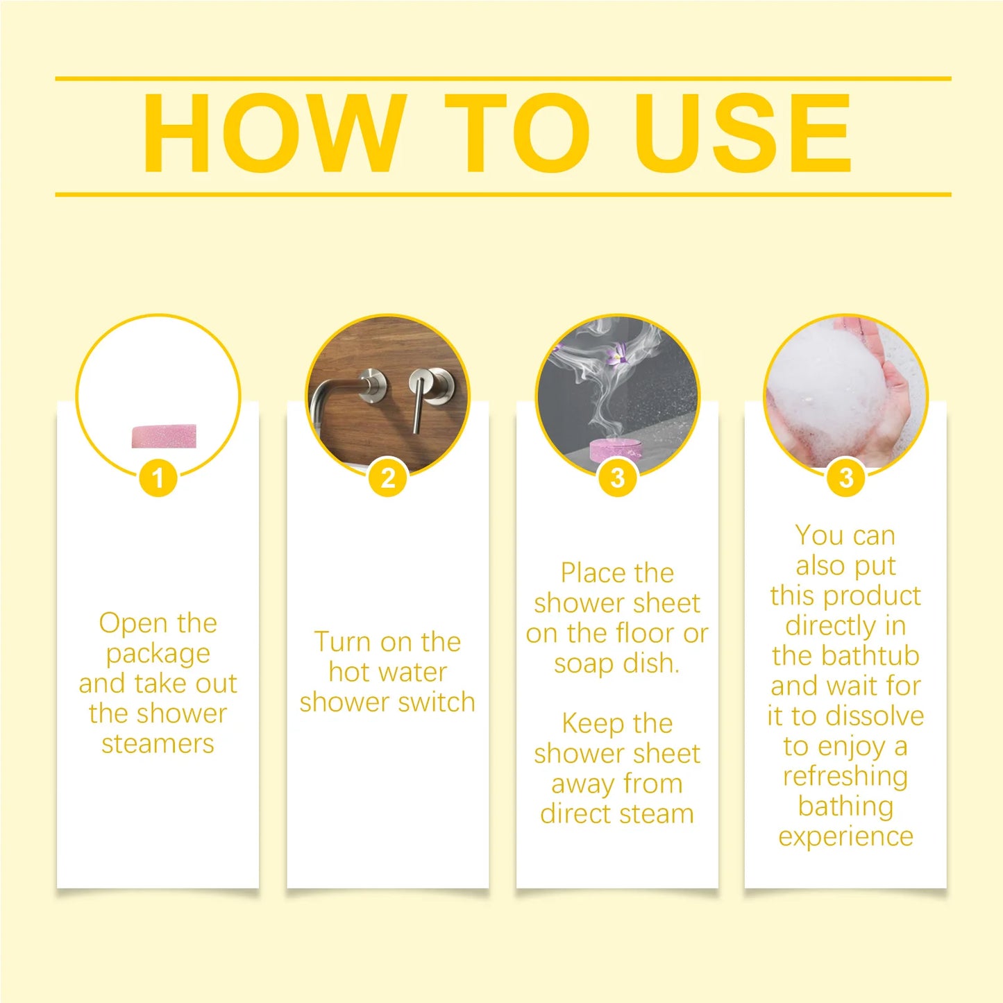 Steam Your Stress Away — Aromatherapy Shower Steamer Tablets