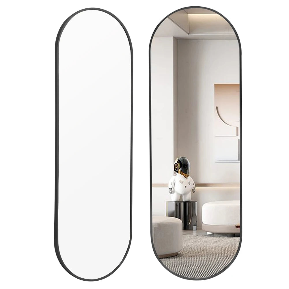 The Mirror That Opens the Room — Oversized Oval Full-Length Mirror