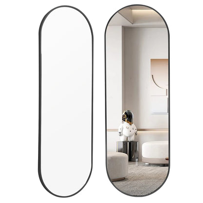 The Mirror That Opens the Room — Oversized Oval Full-Length Mirror