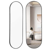The Mirror That Opens the Room — Oversized Oval Full-Length Mirror