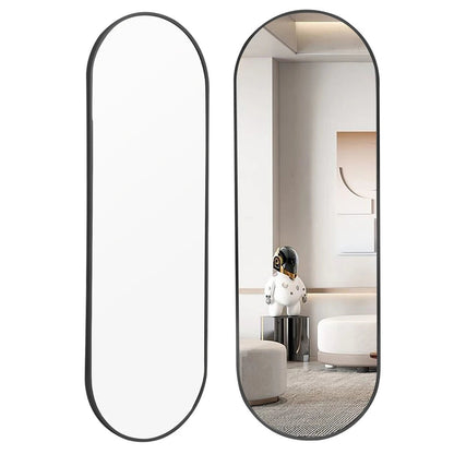 The Mirror That Opens the Room — Oversized Oval Full-Length Mirror