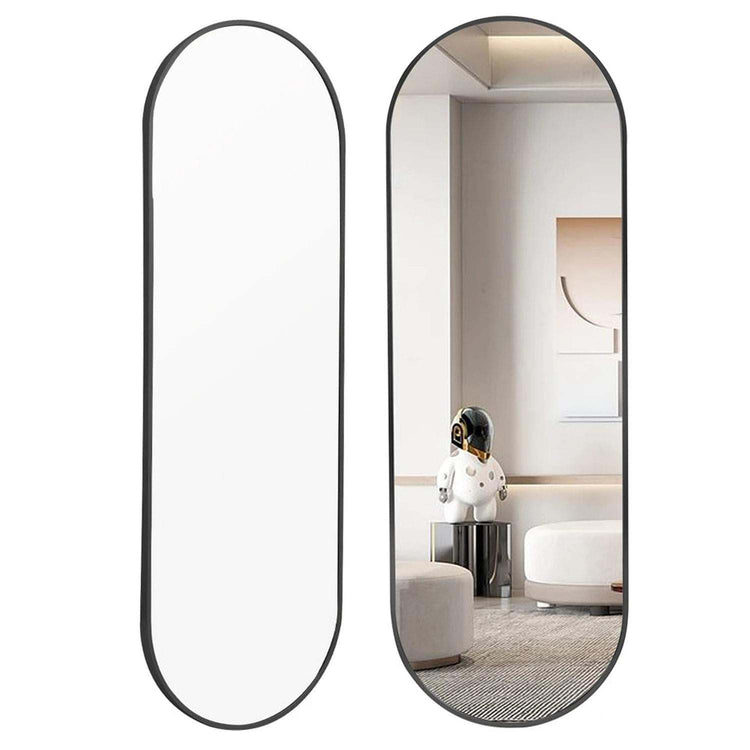 The Mirror That Opens the Room — Oversized Oval Full-Length Mirror
