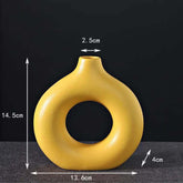 Porcelain Doughnut Vase — For Fresh & Dried Flower Arrangements