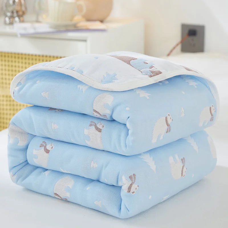 Cotton Gauze Summer Quilt — Solid
