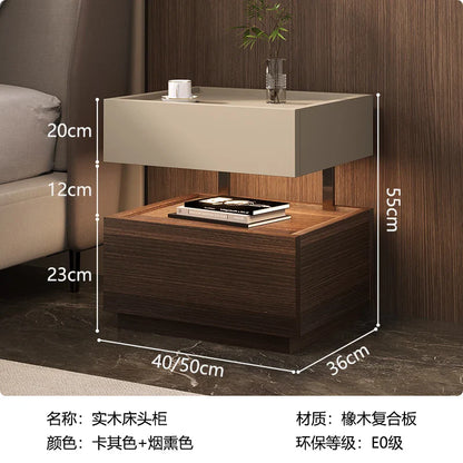 European Luxury Bedside Table – Modern Nightstand with Storage for Bedroom