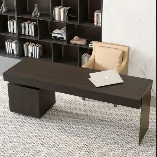 Italian Minimalist Luxury Study Desk — Jonine’s Corner – Elegant Home Office
