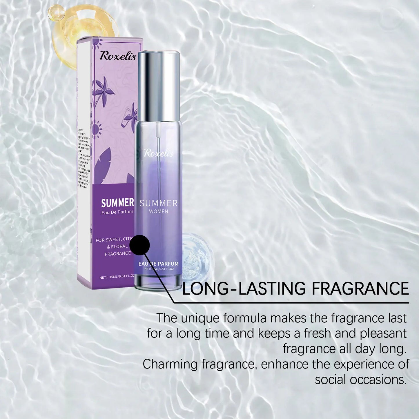 Citrus Summer Perfume 15ml — Light, Fresh & Long-Lasting