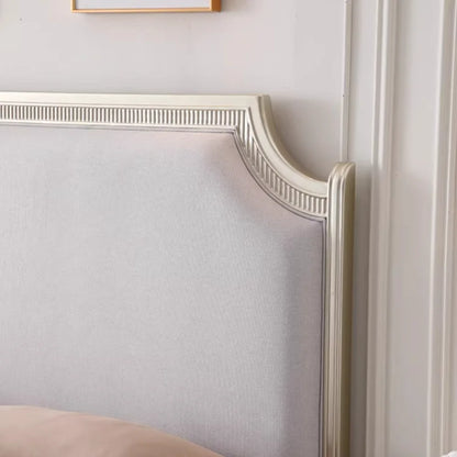 European Minimalist Waterproof Bed Frame with Headboard