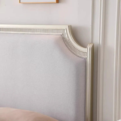 European Minimalist Waterproof Bed Frame with Headboard