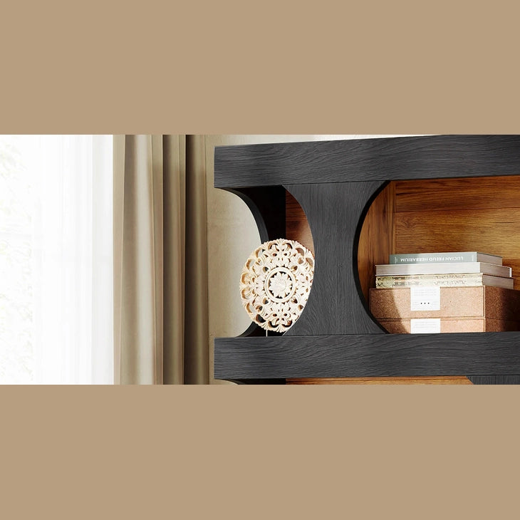 Stories on Display — Tribesigns 71" S-Shaped Bookcase
