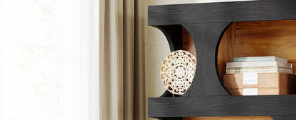Curves That Work — Tribesigns 71" Tall S-Shaped Bookcase &amp; Display Shelving