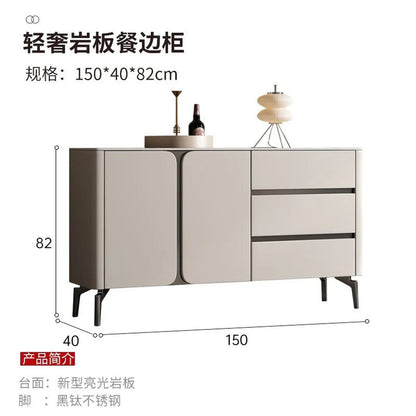 Premium Minimalist Display Cabinet — Light Luxury Living Room Storage