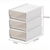 2/3pcs Office Table Clear Storage Boxes Drawer Type Office Workstation A4 File Organizer Storage Box Study Stack Storage Cabinet