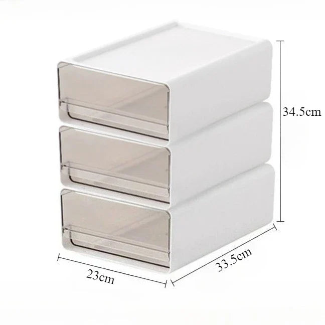 2/3pcs Office Table Clear Storage Boxes Drawer Type Office Workstation A4 File Organizer Storage Box Study Stack Storage Cabinet