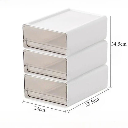 2/3pcs Office Table Clear Storage Boxes Drawer Type Office Workstation A4 File Organizer Storage Box Study Stack Storage Cabinet