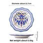 Hand-Painted Ceramic Steak Plate — Irregular Western Dinnerware