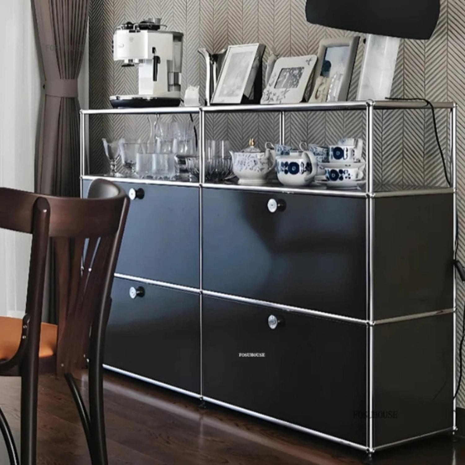 Dual Cabinet Storage Organizer — Modern Chest of Drawers for Bedroom &amp; Living Room