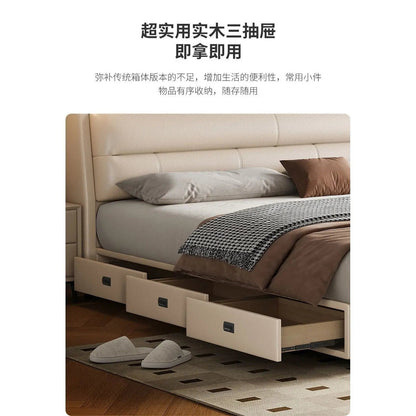 The Storage Bed — Luxury Multifunctional Bed Frame with Storage Headboard