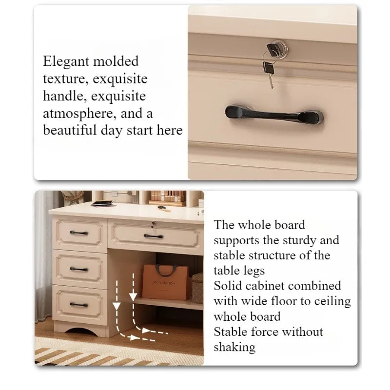 Small Space, Big Ritual — Compact Dressing Table with Mirror & Storage