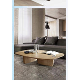 Nordic Minimalist Coffee Table — Modern Wood & Glam Living Room Center Table
