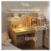 Space-Saving Computer Desk with Integrated Bookshelf Jonine’s Corner