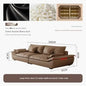 Luxury Genuine Leather Sofa — Designer Modular Living Room Seating