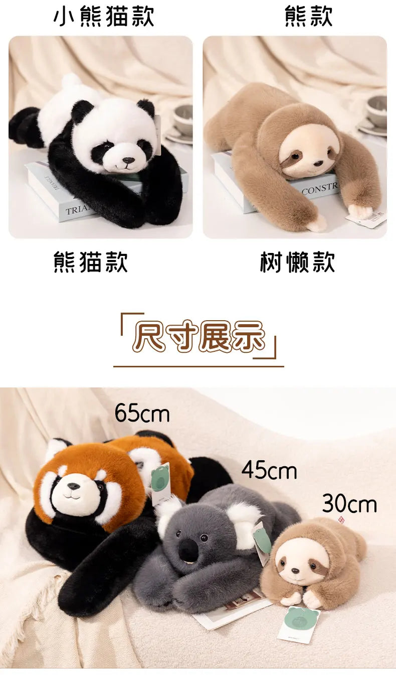 The Room Friend — Long-Arm Forest Animal Plush Pillow