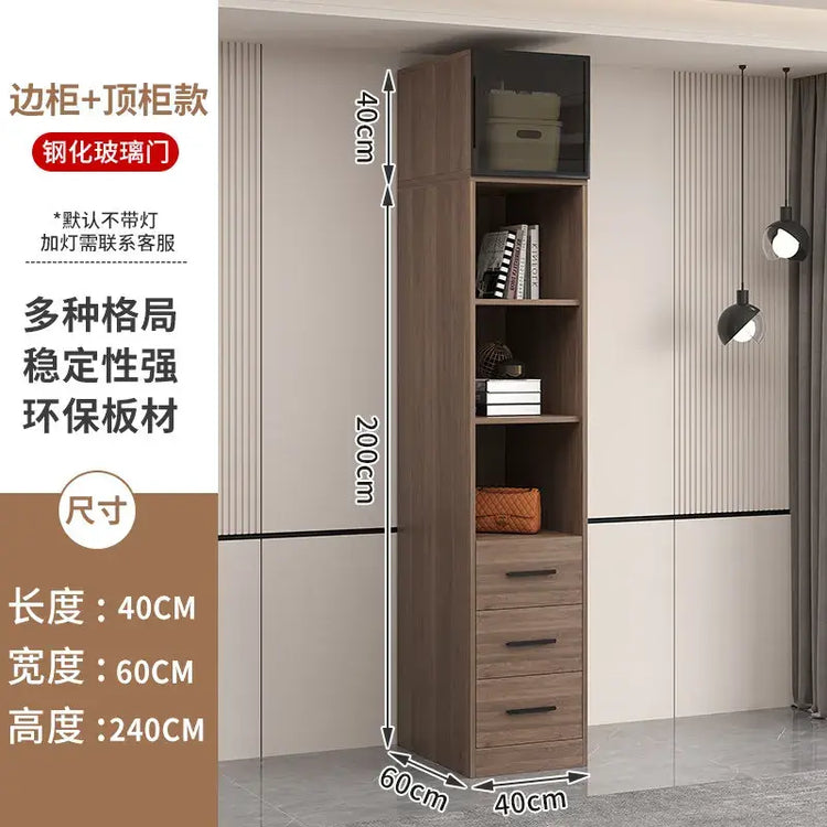 Glass light luxury corner cloakroom wardrobe Double clothes closet cabinets and wardrobes Cabinet dressing clothe home furniture Jonine&