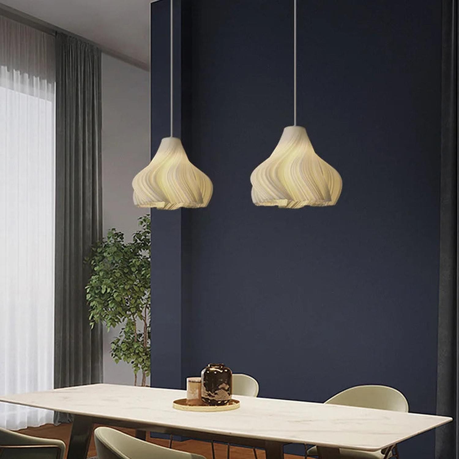 3D Floral Resin Pendant Light — Nordic Chandelier