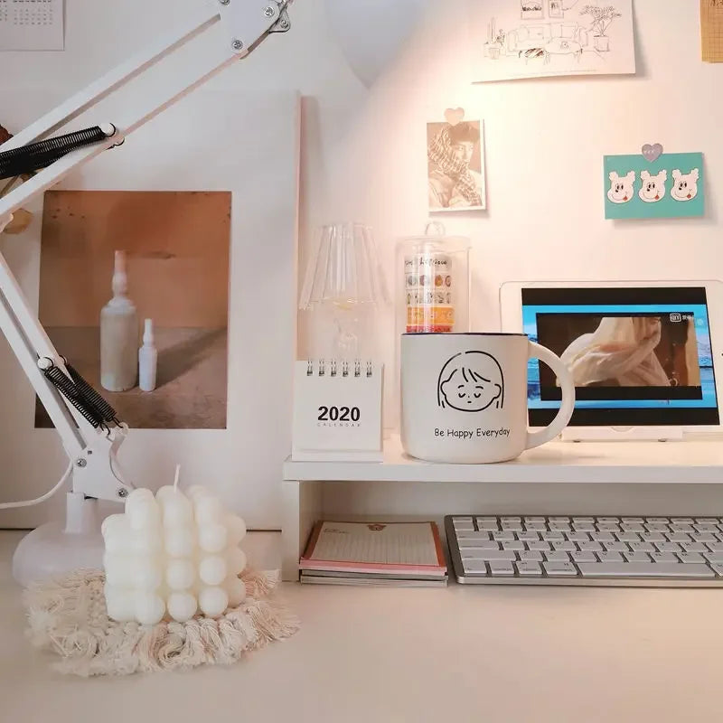 Clear the Desk, Clear the Mind — Wooden Desktop Storage Rack & Monitor Stand