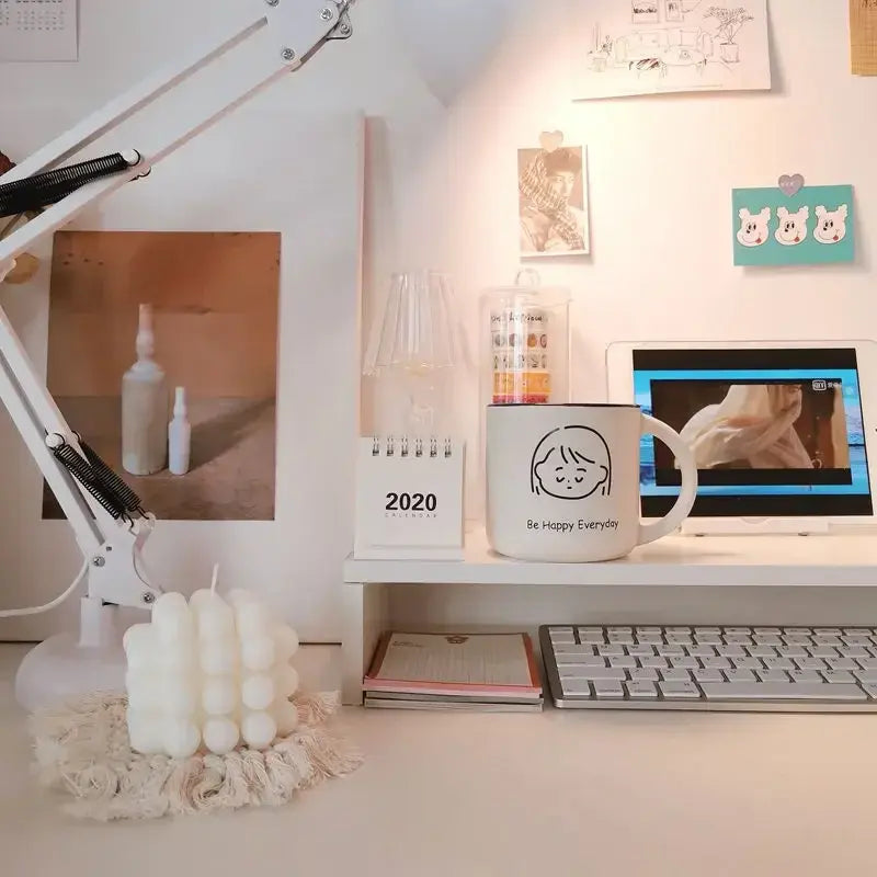 Clear the Desk, Clear the Mind — Wooden Desktop Storage Rack &amp; Monitor Stand