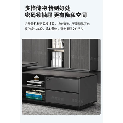 L-Shape Storage Executive Desk