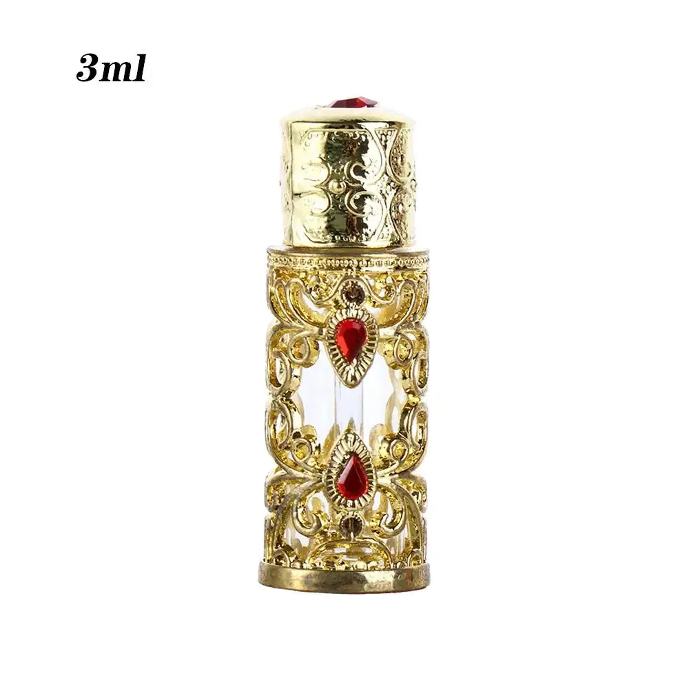 The Dubai Dropper — Arabian-Style Gold Rhinestone Refillable Perfume Bottle (3ml) Jonine’s Corner
