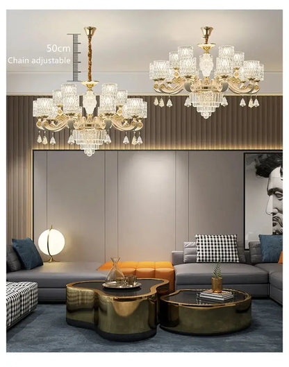 Dressed in Light — Crystal LED Chandelier for Hotel-Worthy Living Rooms &amp; Bedrooms Jonine’s Corner