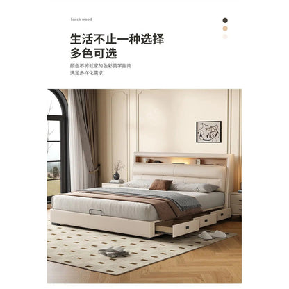 The Storage Bed — Luxury Multifunctional Bed Frame with Storage Headboard
