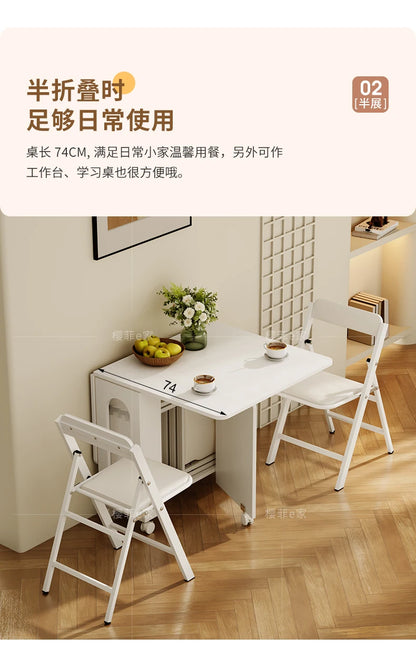 Nordic Minimalist Foldable Dining Table