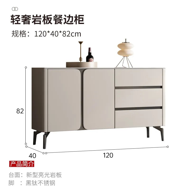 Premium Minimalist Display Cabinet — Light Luxury Living Room Storage