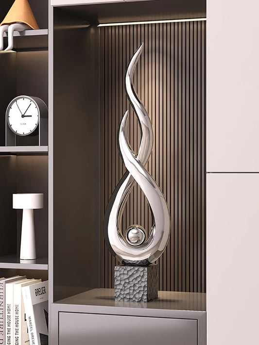 Feng Shui Resin Sculpture — Wind & Water Rise Décor