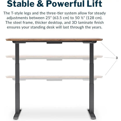 Work Better, Feel Better — 60x30 Electric Standing Desk with Dual Motor & Memory Presets