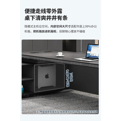 L-Shape Storage Executive Desk