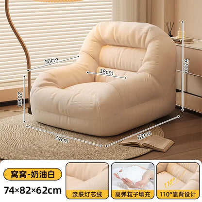Breathable Fabric Sofa Bed — Compact Modern Living Room Sofa