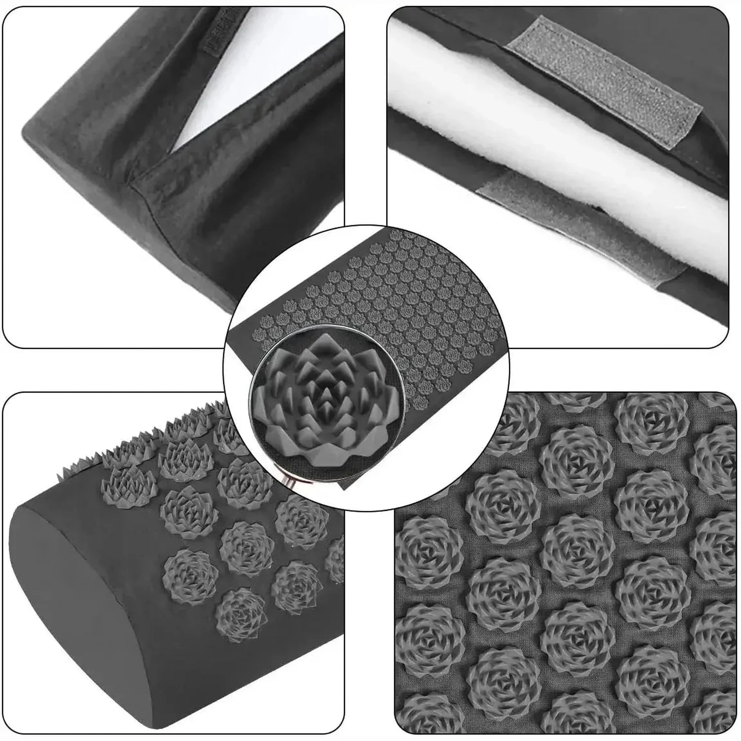 Spike Yoga Mat Acupressure Massage Pad Shakti Mat Relieves Pressure Body Pain Relax Muscles Back Acupuncture Pillow Home Fitness