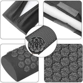 Spike Yoga Mat Acupressure Massage Pad Shakti Mat Relieves Pressure Body Pain Relax Muscles Back Acupuncture Pillow Home Fitness