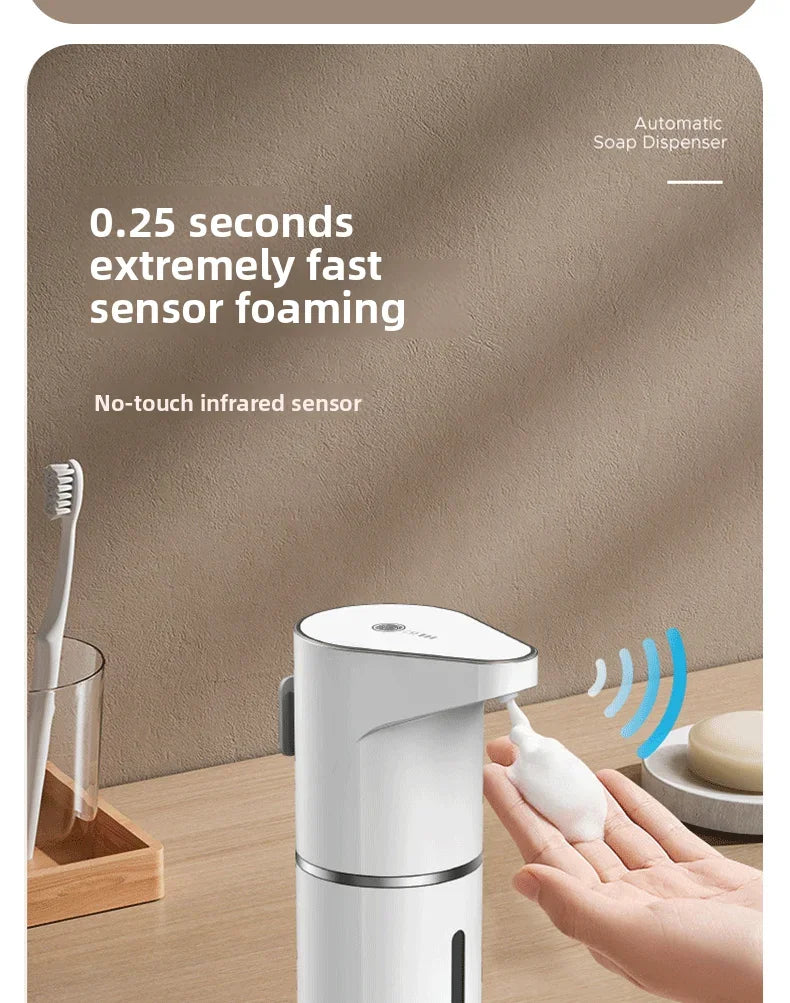 Touch-Free Clean — Automatic Sensing Foam Soap Dispenser, Wall Mounted