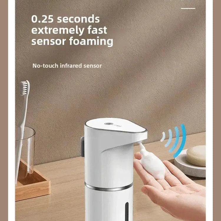 New Bathroom Automatic Sensing Soap Dispenser Type C Multiple Levels Contactless Electric Frother Charging Wall Mounted Vertical Jonine’s Corner
