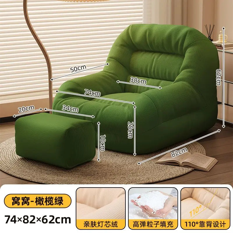 Breathable Fabric Sofa Bed — Compact Modern Living Room Sofa