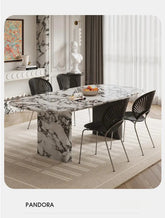 Any Size Custom Luxury French Rectangle Marble Dining Table Cream Aesthetic Designer Villa Home Natural Stone Dining Table Sturd Jonine’s Corner
